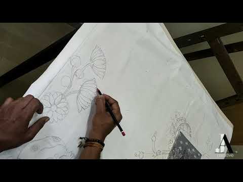 kaliya mardanam mural art by JA creations (Jayakumar)