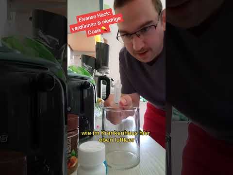 Elvanse (ADHS 🧠 Medikament) verdünnen und eine niedrigere Dosis erhalten! So geht's: 9,5 ml stilles