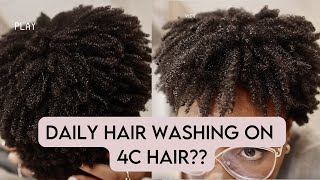 How I was sucked into doing daily wash and gos on my 4c hair 👀