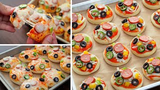 ميني بيتزا للمدرسة بأسهل وأنجح عجينة مظبوطة ورهيبة من أول مره????????????