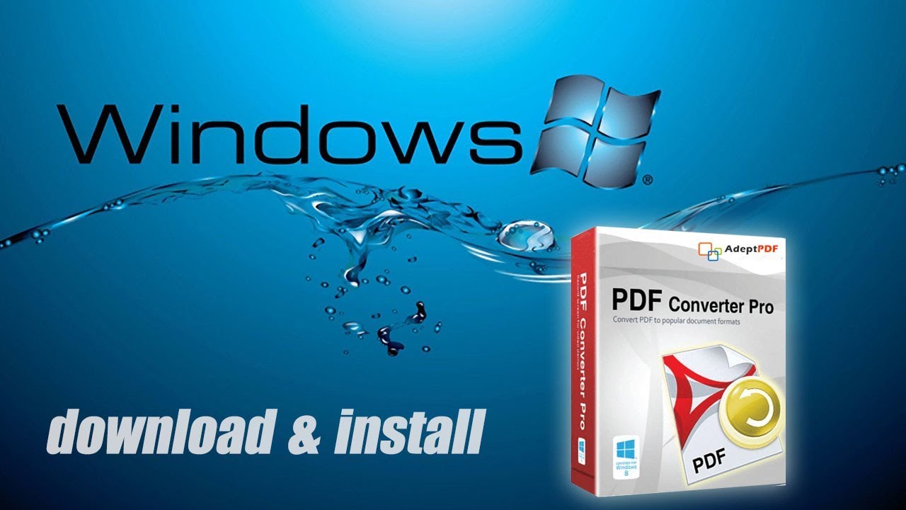 Download and install Adept PDF to Word converter
