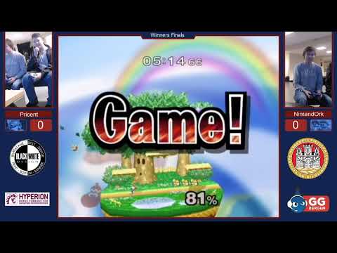 GG Bergen Liga Høst 3 - Pricent vs NintendOrk - Winners Finals - Melee