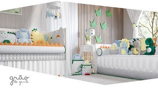 Quarto de Bebê Amiguinhos Dino | Grão de Gente