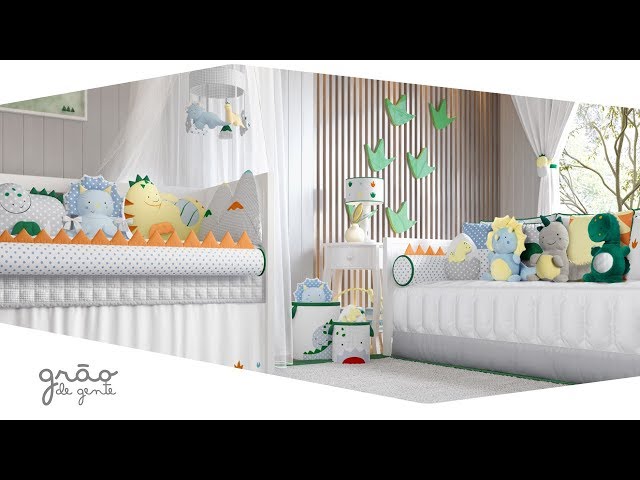 Quarto de Bebê Amiguinhos Dino | Grão de Gente
