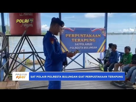 SATPOLAIR POLRESTA BULUNGAN GIAT PERPUSTAKAAN TERAPUNG