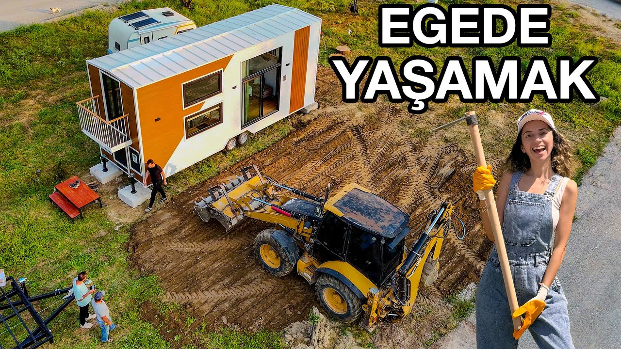 I MIGRATED FROM THE CITY TO MUĞLA VILLAGE; We Transported My Tiny House with a Truck!