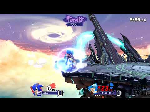 TaloHalo (Mii Swordfighter) vs Beebs (Sonic) |Freaks Smash @ Free Play Arcade Richardson 15