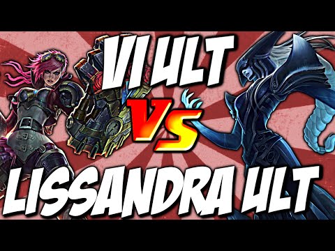 Lissandra Ult vs Vi Ult - Frozen Tomb vs Assault and Battery by LoL Clash & Combo #lolclash