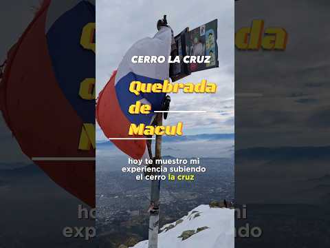 Cerro La Cruz 📍Quebrada de Macul, Peñalolén #trailrunning #santiago #nieve #trekkingchile