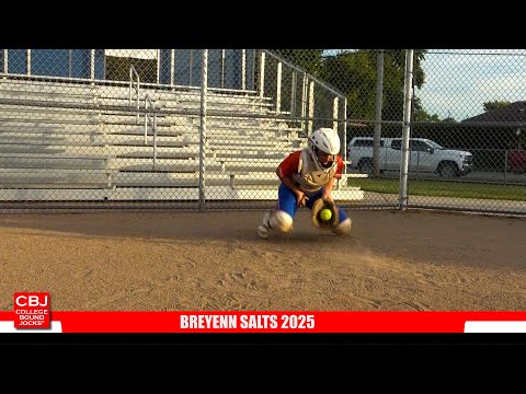 Breyenn Salts 2025 Catcher/Power Hitter Softball Skills Video