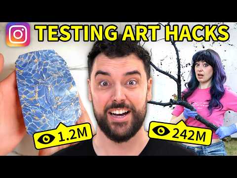 Testing 3 Viral Instagram Art Hacks (1 almost broke us…)