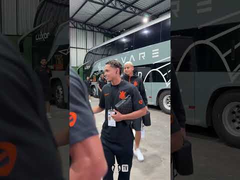 A chegada do Timão em Rio Claro! 💪🏾#VELxSCCP #VaiCorinthians