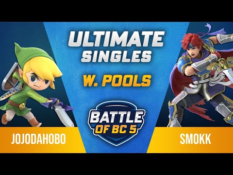 JoJoDaHoBo (Toon Link) vs Smokk (Roy, Snake) - Ultimate Singles Winners Pools - Battle of BC 5