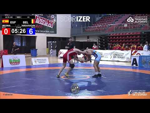 2º R. FS - 70Kg: MEDINA, PABLO (ESP) ABDURACHMANOV, MUHAMMAD (BEL)