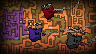 This Trio is Crazy! | Teeworlds