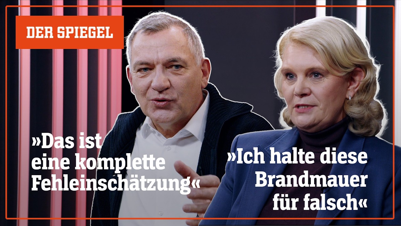 Weg mit der Brandmauer? Jan van Aken (Linke) & Saskia Ludwig (CDU) im Spitzengespräch | DER SPIEGEL