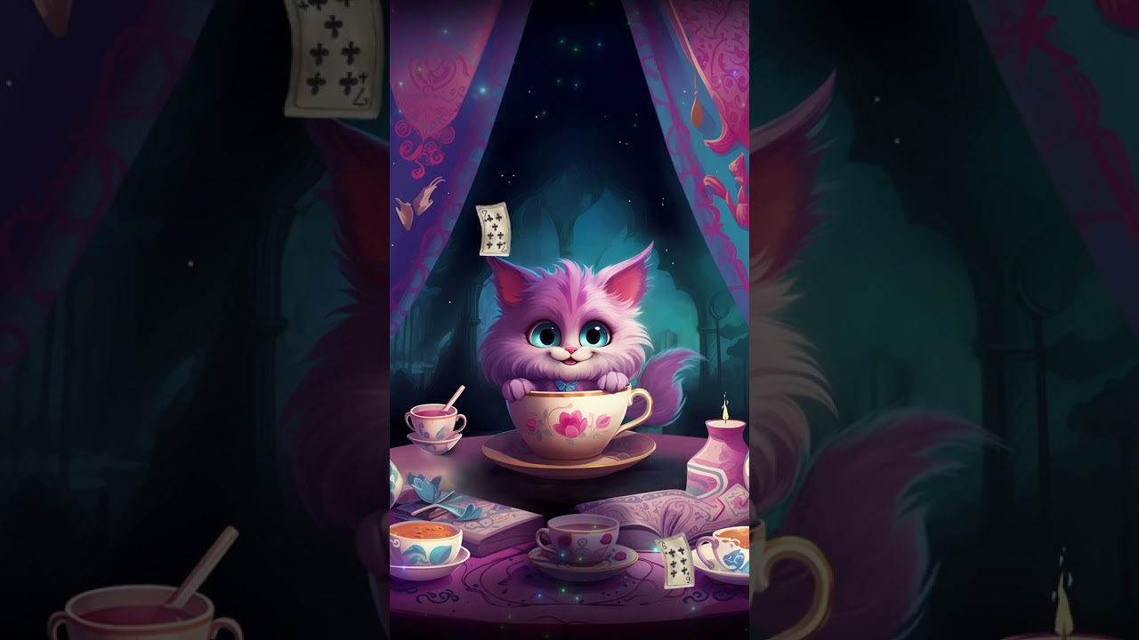 Galaxy Premium Theme - Fantasy Cheshire Cat Animated Lockscreen