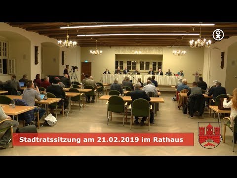 Stadtratssitzung am 21.02.2019 im Rathaus Wernigerode.
