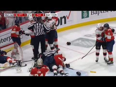 Rough stuff from the Florida Panthers vs Ottawa Senators game