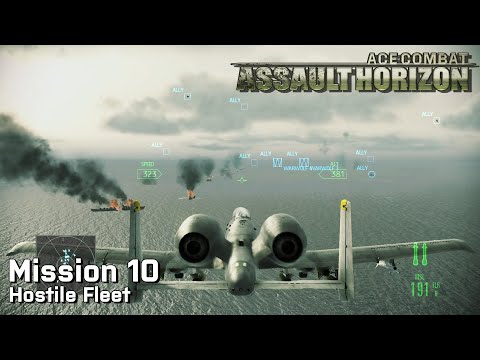Ace Combat Assault Horizon: Mission 10 - Hostile Fleet (Ace Difficulty)