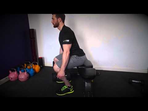 Dumbbell Squat to a Bench