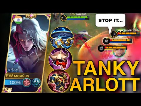 SUSTAIN BUILD+HUNTER STRIKE ON ARLOTT | ARLLOT GAMEPLAY | MLBB | MLBB ARLOTT