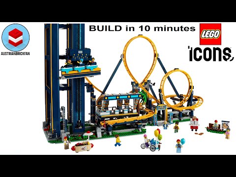 LEGO Loop Coaster build in 10 minutes | LEGO Icons 10303
