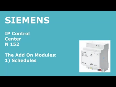 E-Learning Siemens IPCC N152 Part 3 Ch 1 Add On Modules Schedule