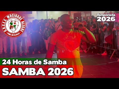 MOCIDADE ALEGRE 2026 AO VIVO COM LETRA SIMULTÂNEA | 24 HORAS DE SAMBA | 4K #24H25