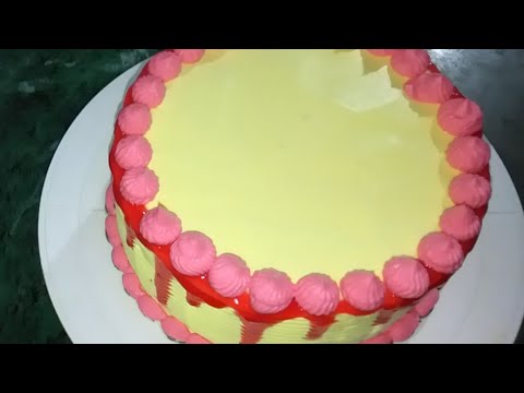 How to make cake icing | easy cake decoration