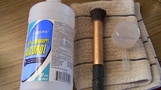 Overview How I clean my brushes w rubbing alcohol