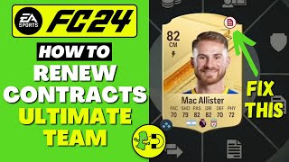 FC 24 How to Renew Contracts Ultimate Team