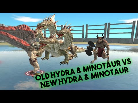 Old Hydra & Minotaur vs New Hydra & Minotaur - Animal Revolt Battle Simulator