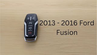 How To Replace or Change Ford Fusion Key Fob Battery 2013 - 2016