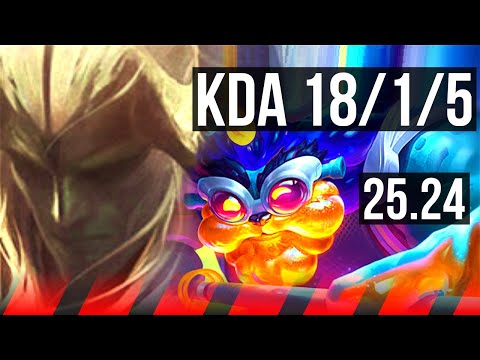 AATROX vs ORNN (TOP) | Good KDA: 18/1/5, 57K damage | KR Master | 25.24