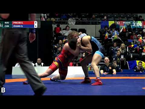 Round 2 WW - 55 kg: S. PRICOB (ROU) v. Q. ZHANG (CHN)