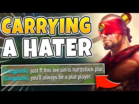 DELUSIONAL FLAMER GETS CARRIED BY MY LEE SIN (SICK PLAYS) - League of Legends