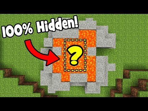 Minecraft Tutorial: How To Make A Secret Lava Base (100% HIDDEN BASE)