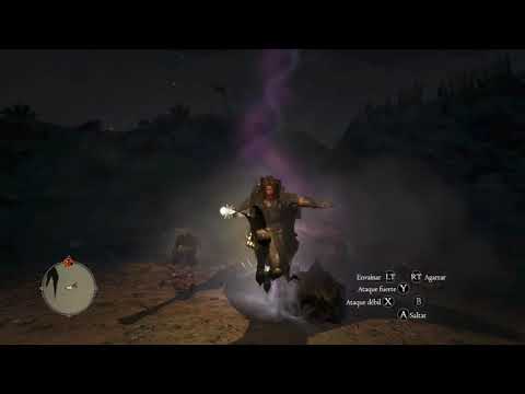 Dragon's dogma Mystic knight of chaos/ staff & shield vs Cyclops and goblins