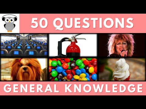 General Knowledge Quiz Trivia #125 | Aircraft Cabin, Fire Extinguisher, Tina Turner, M&M, Soft Serve