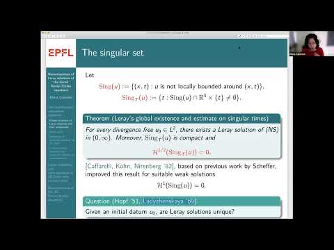 TURW02 | Prof. Maria Colombo | Non-uniqueness of Leray solutions of the forced Navier-Stokes equ...