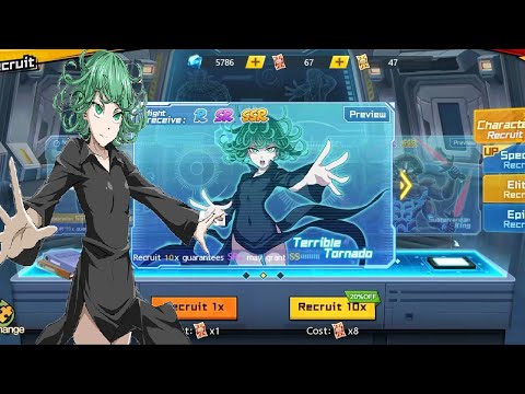 ONE PUNCH MAN: The Strongest - Tatsumaki Rate up Test 20 ticket(Epic & Elite)