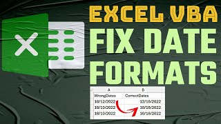VBA - Fix date formats using split and arrays