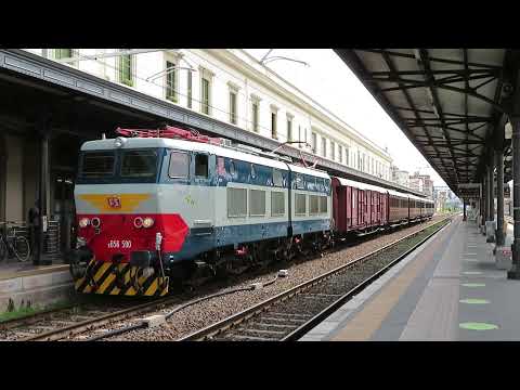 La partenza del Porrettana Express a Pistoia