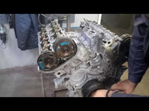 установка цепи ГРМ Mercedes Benz M278