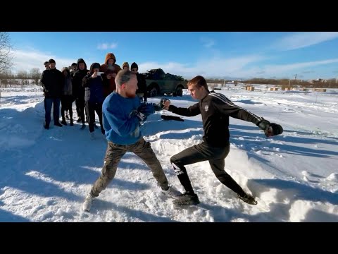 Ukrainischer Patriot gegen Soldat an der russischen Grenze !!