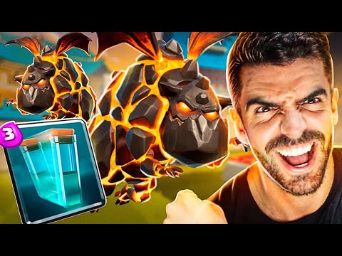 USEI O COMBO MAIS FÁCIL DE LAVAHOUND DO CLASH ROYALE!