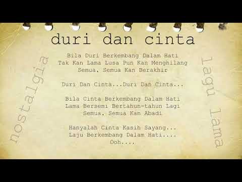LAGU NOSTALGIA - Duri Dan Cinta