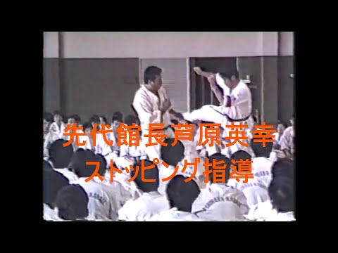 先代館長芦原英幸ストッピング指導