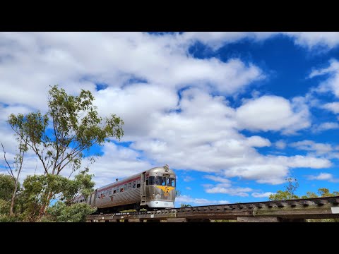 The Savannahlander crosses the Tate River in Far North Queensland.